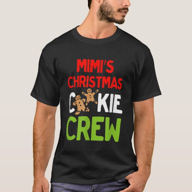 Niedliche Mimis Weihnachtskekse Crew für Großkinde T-Shirt (Vorderseite)