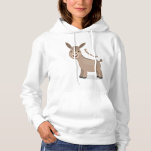 Niedliche Miniatur-Esel-Cartoon-Abbildung Hoodie