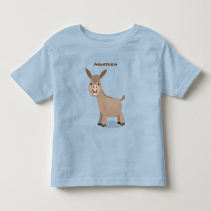 Niedliche Miniatur-Esel-Cartoon-Abbildung Kleinkind T-shirt