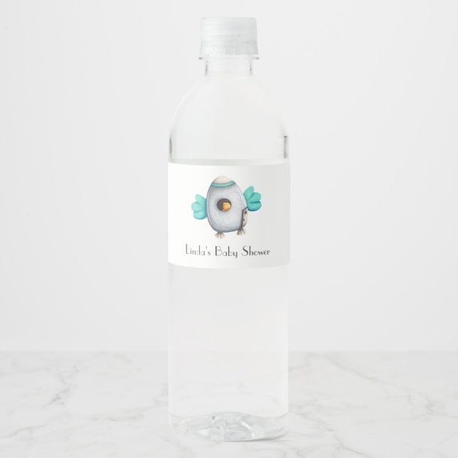 Niedliche Minimalistische Astronaut-Bird-Baby-Dusc (Vorderseite)