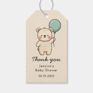 Niedliche Minimalistische Baby-Wartedusche Geschenkanhänger