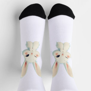 Niedliche Minimalistische Bunny Socks Socken