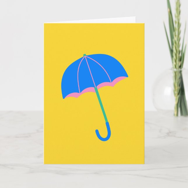 Niedliche Minimalistische Illustration in Gelb (Vorderseite)