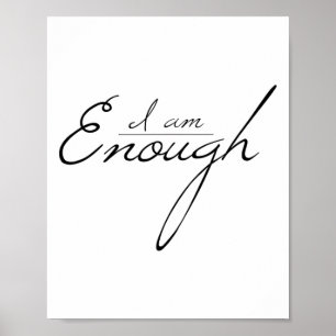 Niedliche Minimalistische Liebe Genügend Liebe sel Poster