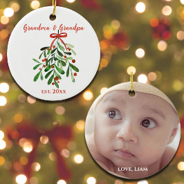 Niedliche Minimalistische Oma und Opa Ornament