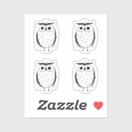 Niedliche Minimalistische Schale - Handgezeichnete Aufkleber