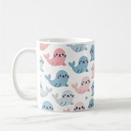 Niedliche Minimalistische Tasse 🦭 💙 💗