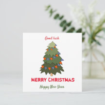 Niedliche Minimalistische Weihnachten und Neues Ja