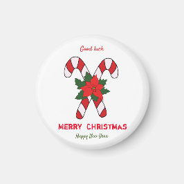 Niedliche Minimalistische Weihnachten und Neues Ja Magnet