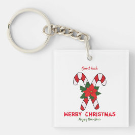 Niedliche Minimalistische Weihnachten und Neues Ja Schlüsselanhänger