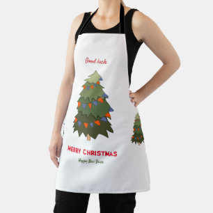 Niedliche Minimalistische Weihnachten und Neues Ja Schürze