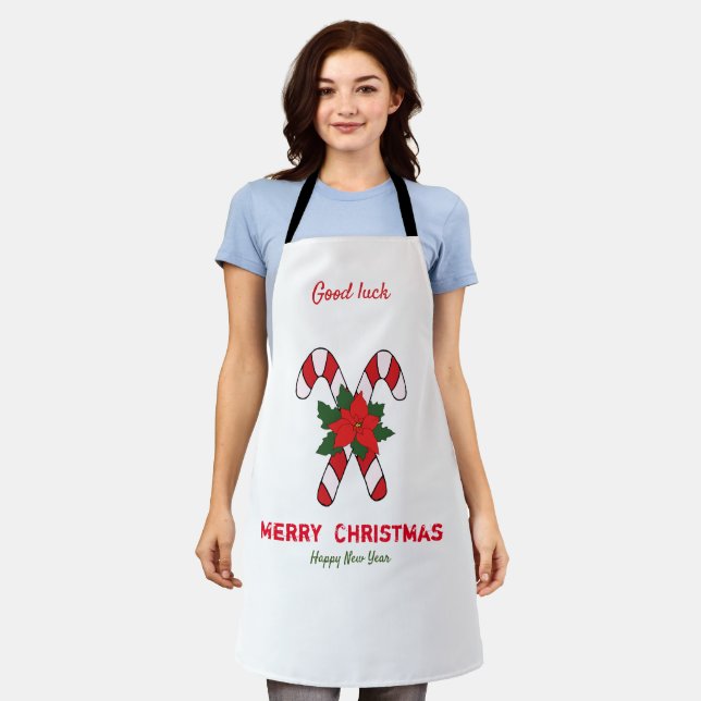 Niedliche Minimalistische Weihnachten und Neues Ja Schürze (Getragen)