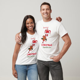 Niedliche Minimalistische Weihnachten und Neues Ja T-Shirt