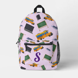 Niedliche Mit Monogramm Schule Bedruckter Rucksack
