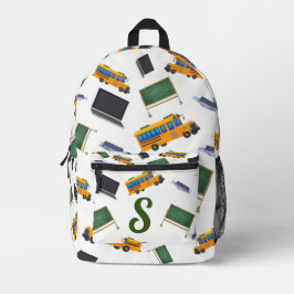 Niedliche Mit Monogramm Schule Bedruckter Rucksack