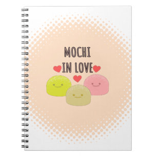 Niedliche Mochi Cartoon Zeichnungen Notizblock
