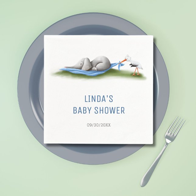 Niedliche moderne Elephant Boy Baby Dusche Serviette (Von Creator hochgeladen)