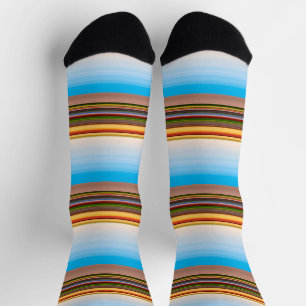 Niedliche, moderne, farbenfrohe Streifen Socken