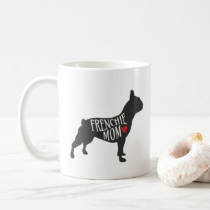 Niedliche moderne französische Hundemutter Tasse