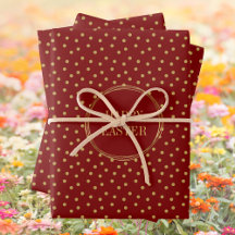 Niedliche moderne Goldpolka Dots Christlich glückl