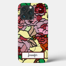Niedliche, moderne, hellrote Blume gelb Case-Mate iPhone Hülle