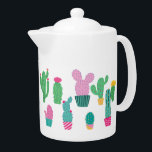 Niedliche moderne Kaktus-Illustrationen<br><div class="desc">Rosa und grüne Kakteen mit weißem Hintergrund, modernes und minimalistisches niedliches Design.</div>