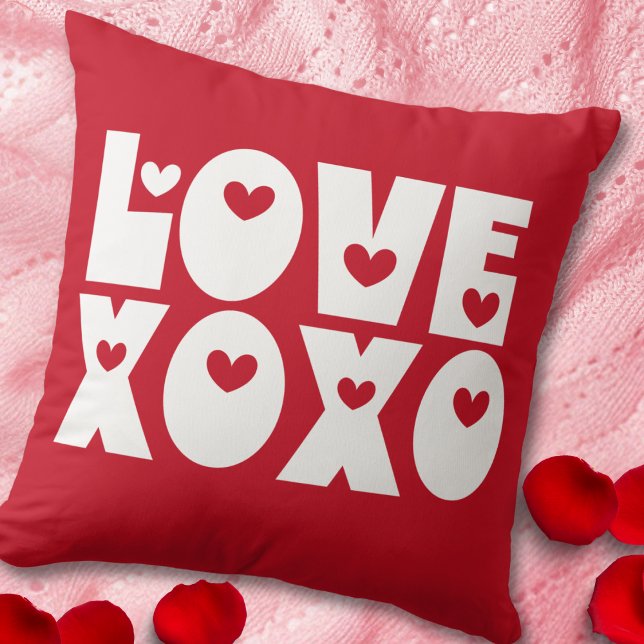 Niedliche moderne, kühne Liebe des Roten Valentins Kissen (Von Creator hochgeladen)