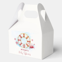 Niedliche moderne Nautical Crab Starfish Babydusch