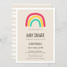 Niedliche moderne Regenbogenbrause