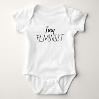 Niedliche moderne Typografie Tiny Feminist Girl Po