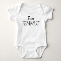 Niedliche moderne Typografie Tiny Feminist Girl Po