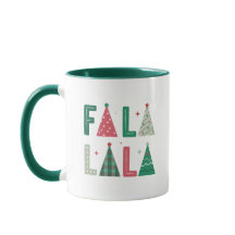 Niedliche moderne Whimsical Fa La La Holiday