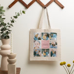 Niedliche "Mommy & Me" FotoCollage 1. Mutter Tragetasche<br><div class="desc">Erstellen Sie Ihre eigene "Mommy & Me" Keepake Foto Tote Bag. Das Design verfügt über 8 trendige insta quadratische Bilder Ihrer Wahl, den niedlichen Text "Mommy & Me" mit zwei kleinen Herzen - Happy First Mother's Day!, ein "mit Liebe" in eleganter Kalligrafieschrift und einen Namen, von dem es stammt. Ein...</div>