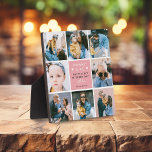 Niedliche "Mommy & Me" FotoCollage 1. Muttertag Fotoplatte<br><div class="desc">Erstellen Sie Ihr eigenes "Mommy & Me" Keepake Foto Plaque. Das Design verfügt über 8 trendige insta quadratische Bilder Ihrer Wahl, den niedlichen Text "Mommy & Me" mit zwei kleinen Herzen - Happy First Mother's Day!, ein "mit Liebe" in eleganter Kalligrafieschrift und einen Namen, von dem es stammt. Ein wunderschönes...</div>