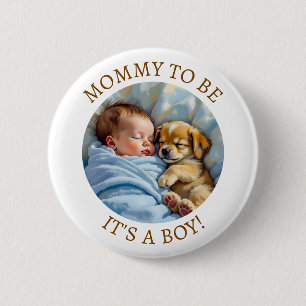 Niedliche Mommy to Be   Babydusche Button