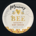 Niedliche Mommy to Bee Gender Neutrale Babydusche Pappteller<br><div class="desc">Niedliche Mommy to Bee Gender Neutrale Babydusche Teller</div>