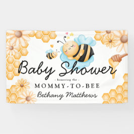 Niedliche Mommy-to-Bee Summer Baby Dusche Banner