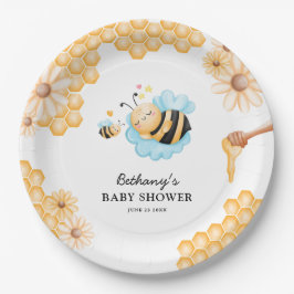 Niedliche Mommy-to-Bee Summer Baby Dusche Pappteller
