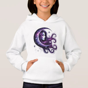 Niedliche Mond-Stars Hoodie