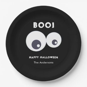 Niedliche Monster Eyeballs Glückliches Halloween S Pappteller