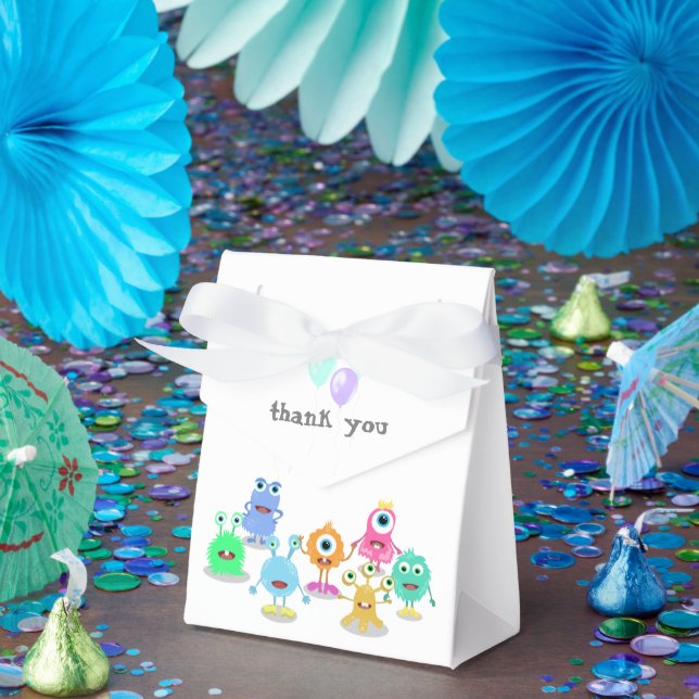 Niedliche Monster Geburtstag Vielen Dank Geschenkschachtel (Party)