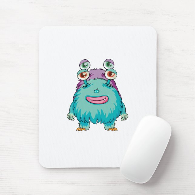 Niedliche Monster Mousepad (Mit Mouse)