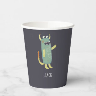 Niedliche Monster Personalisiert Pappbecher