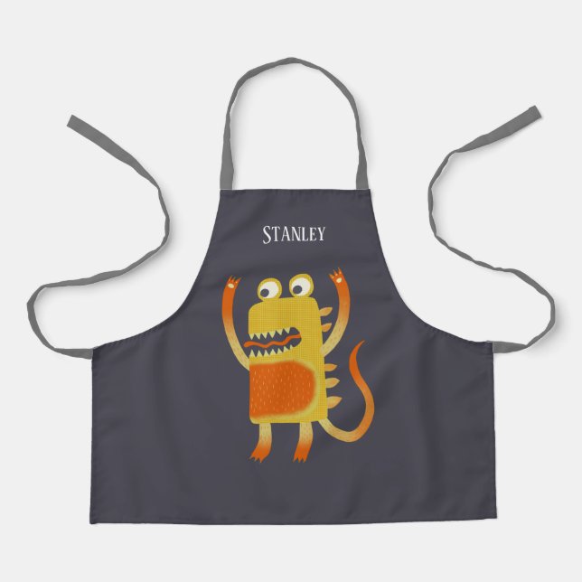 Niedliche Monster Personalisiert Schürze (Vorderseite)