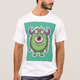 "Niedliche Monster Vibes: Happy One Mit Augen Stic T-Shirt