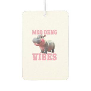 Niedliche MOO DENG VIBES Nur Baby Hippo Kindergart Autolufterfrischer