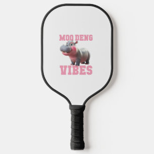 Niedliche MOO DENG VIBES Nur Baby Hippo Kindergart Pickleball Schläger