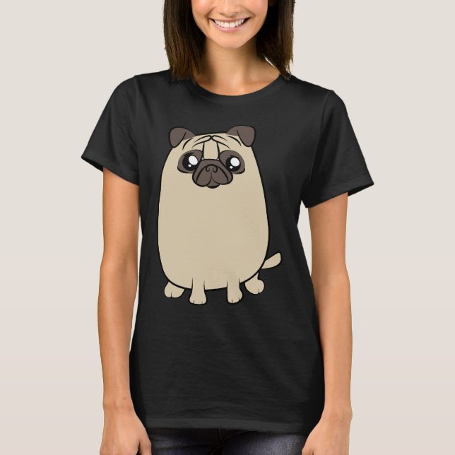 Niedliche Mops Möpsen Hund Haustier kleinen Hund M T-Shirt (Vorderseite)