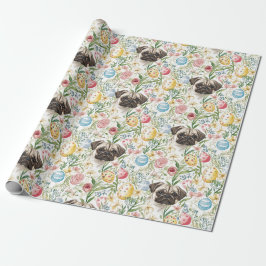 Niedliche Mops schmücken Hund Geschenkpapier