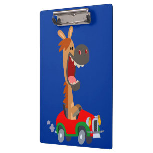 Niedliche Motorisierte Cartoon-Pferdeklammer Klemmbrett